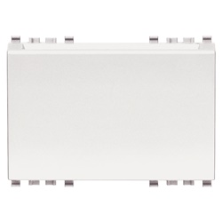 Lettore transponder verticale KNX bianco 3 moduli 2 relè 4A controllo accessi interno