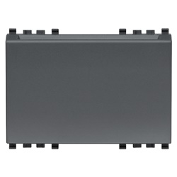Interruttore elettronico badge verticale 3 moduli 16A 250V grigio uso controllo accessi
