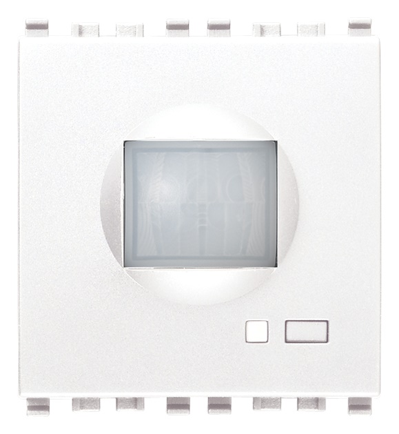 Rivelatore IR domotico bianco 2 moduli per rilevamento movimento ambienti interni