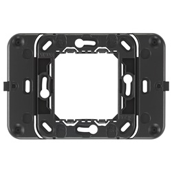 Supporto radio placca 2 moduli grigio per comando EnOcean Bluetooth ZigBee parete