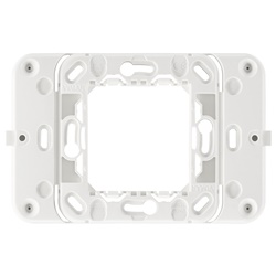Supporto radio placca 2 moduli bianco per comando wireless EnOcean Bluetooth ZigBee parete