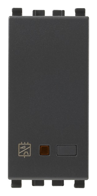 Interfaccia 2 comandi tradizionali 1 modulo grigio per automazione casa
