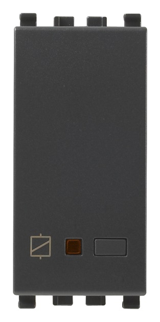 Attuatore relè 1 modulo grigio uscita scambio 6A 120-230V per automazione elettrica