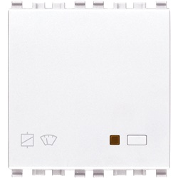 Attuatore relè 16A 230V con sensore corrente integrato bianco 2 moduli