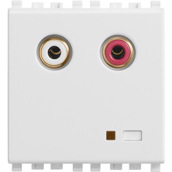 Ingresso audio RCA 2M bianco