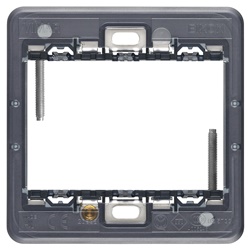 Supporto 3 moduli con viti per scatole quadrate BS montaggio elettrico