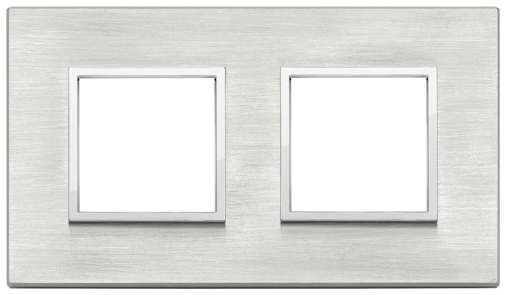 Placca 4M (2+2) int71 grigio Next