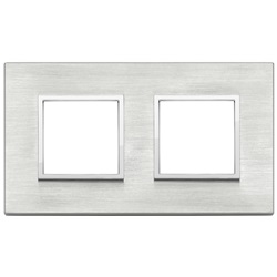 Placca 4M (2+2) int71 grigio Next