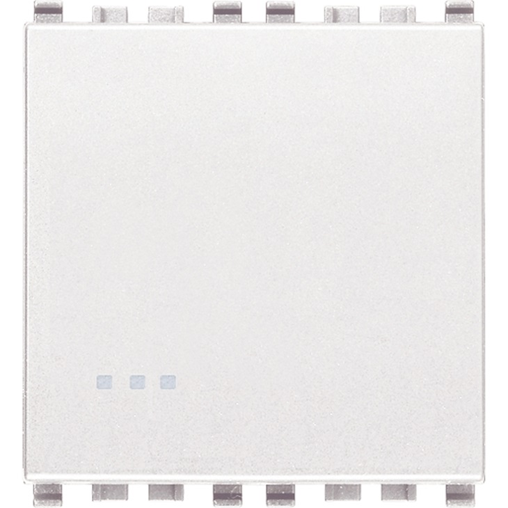 PULSANTE 1P NO 10A 2M BIANCO