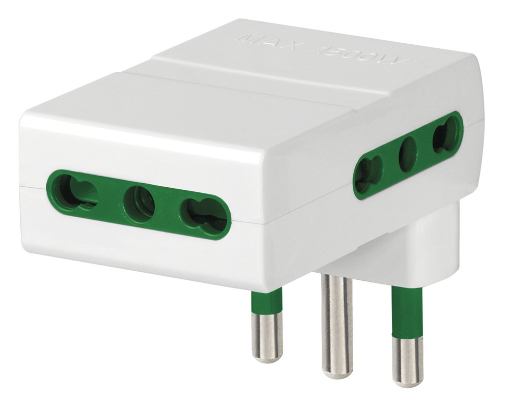 Adattatore mult. S17 + 3P17/11 bianco