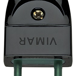 Spina 2P 10A S10 assiale nero standard italiano per uso domestico e industriale