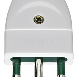 Spina SICURY 2P+T 16A S17 assiale bianco 