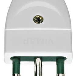 Spina SICURY 2P+T 16A S17 assiale bianco 