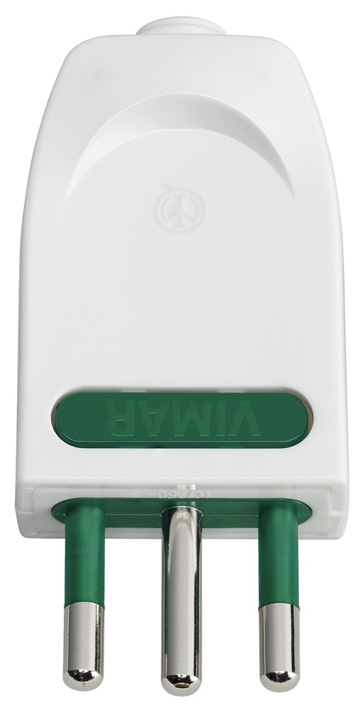 Spina 2P+T10A orientab. S11-SPB11 bianco 