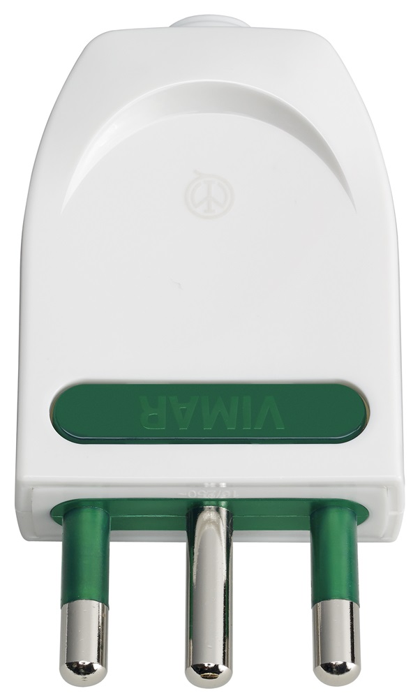 Spina 2P+T16A orientab. S17-SPB17 bianco 