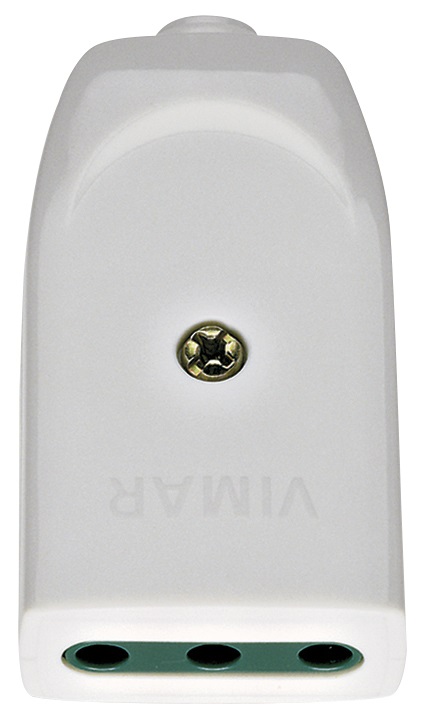 Presa mobile SICURY 2P+T 10A P11 assiale bianco 