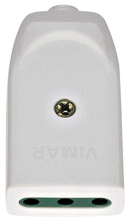 Presa mobile SICURY 2P+T 10A P11 assiale bianco 