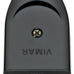 Presa mobile 2P+T 16A 250V standard italiano P17 uscita cavo assiale nero