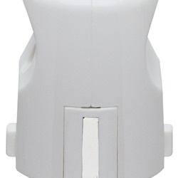 Spina 2P+T 16A 250V tedesco assiale bianco per uso elettrico standard