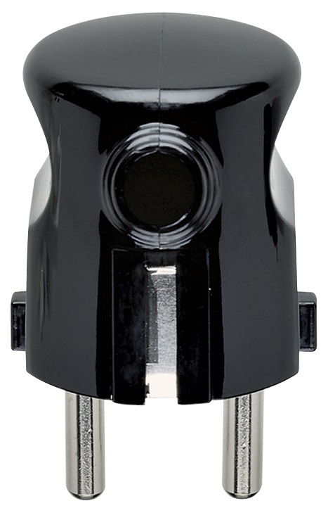 Spina 2P+T 16A S31 uscita cavo 90°  nero 