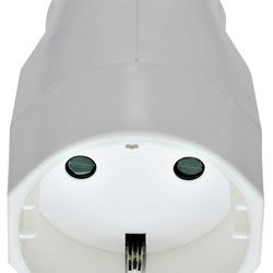 Presa 2P+T 16A tedesco assiale bianco 