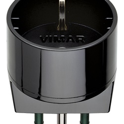 Adattatore elettrico S11 2P+T 10A a presa P30 16A nero 250V max 1500W uso domestico e industriale