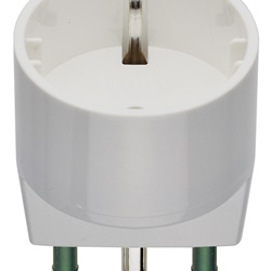 Adattatore S17 P30 bianco 250V 16A 1500W spina presa standard italiano uso domestico industriale