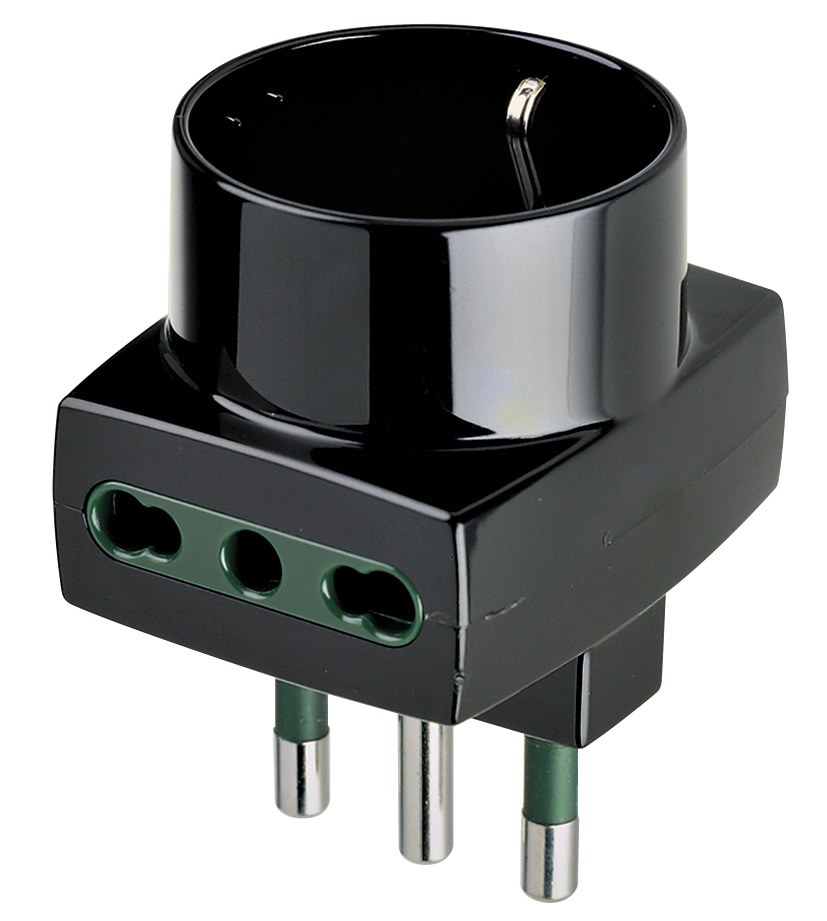 Adattatore mult. S17+2P17/11+P30 nero 