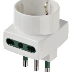 Adattatore mult. S17+2P17/11+P30 bianco 