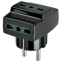 Adattatore mult. S31+3P17/11 nero 