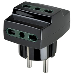 Adattatore mult. S31+3P17/11 nero 