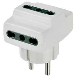 Adattatore mult. S31+3P17/11 bianco 