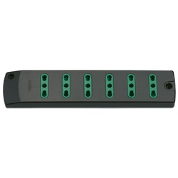 Presa mult. 6P17/11 nero 