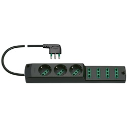 Presa multipla mobile 3P30+4P17/11+S17 90° 16A 250V cavo 1,5m nero