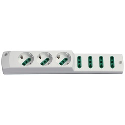 Presa multipla mobile 2P+T 16A 3 uscite P30 4 uscite P17/11 bianco uso elettrico