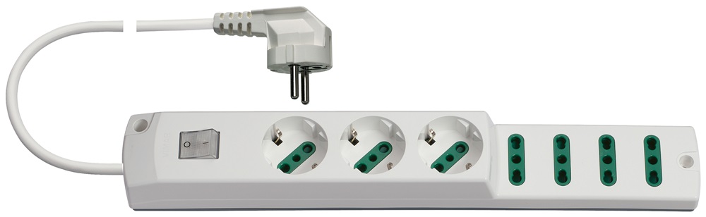 Presa mult.3P30+4P17/11+int.+S3190Â° b.co 