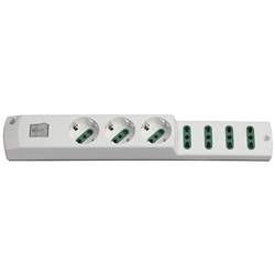 Presa mult. 3P30+4P17/11+int. bianco 
