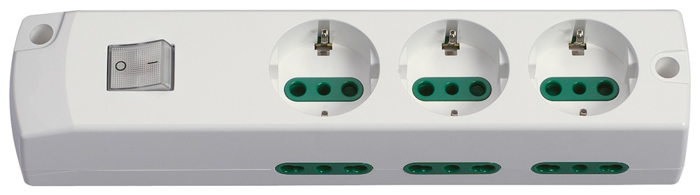 Presa mult. 3P30+6P17/11+int. bianco