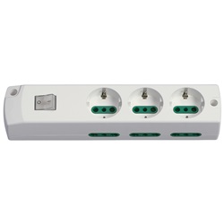 Presa mult. 3P30+6P17/11+int. bianco