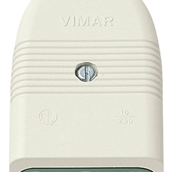 Presa 2P+T 16A P17/11 assiale bianco 