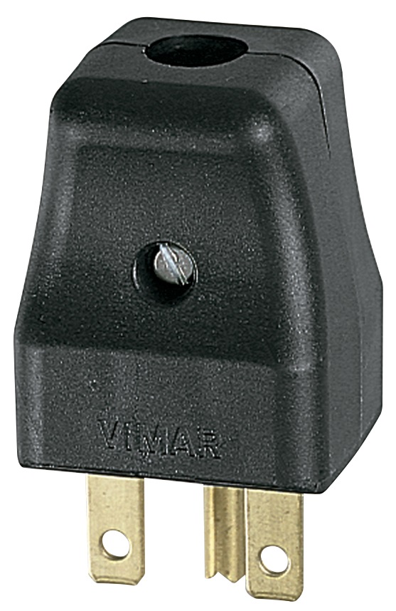 Spina 2P+T 15A USA nero 