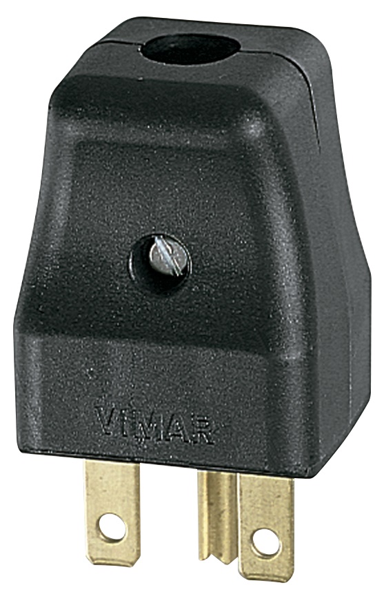 Spina 2P+T 15A USA nero 