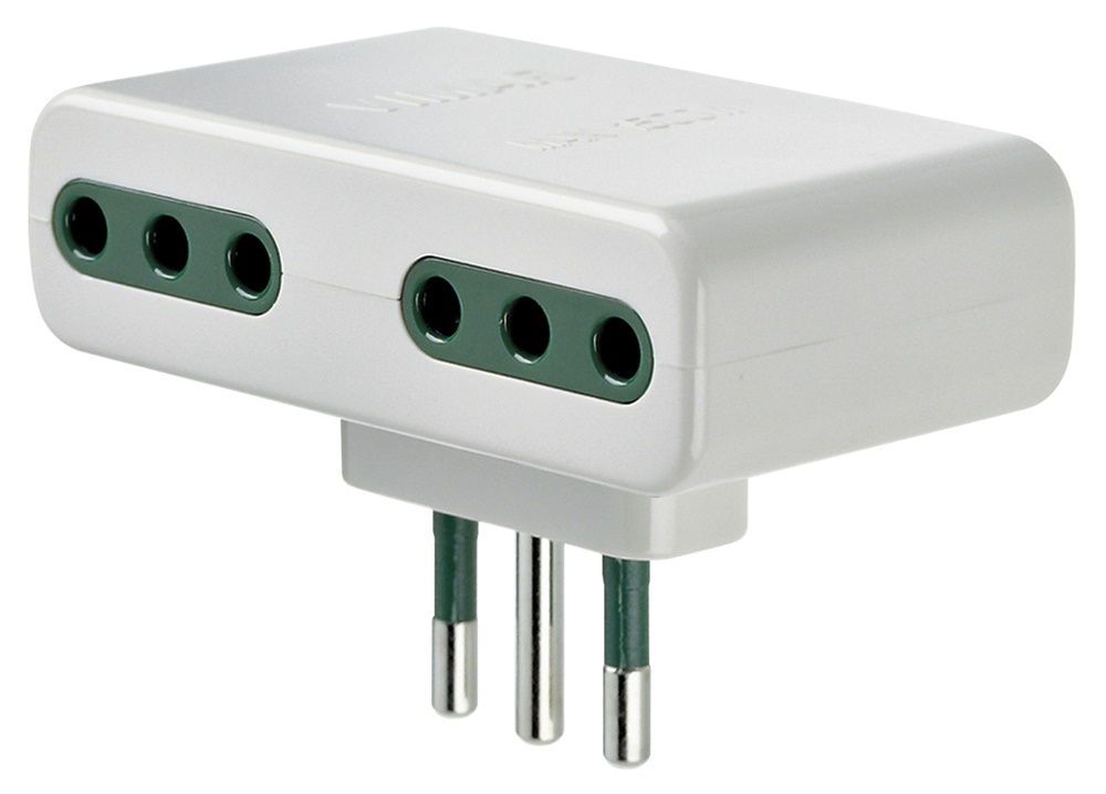 Adattatore mult. S11+4P11 bianco 