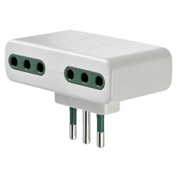 Adattatore mult. S11+4P11 bianco 