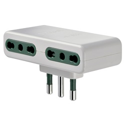 Adattatore mult. S17+4P17/11 bianco 