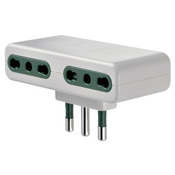 Adattatore mult. S17+4P17/11 bianco 
