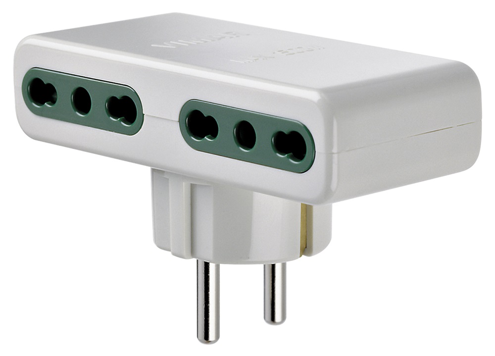 Adattatore mult. S31+4P17/11 bianco 