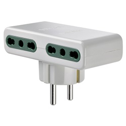 Adattatore mult. S31+4P17/11 bianco 