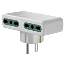 Adattatore mult. S31+4P17/11 bianco 