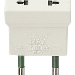 Adattatore S10 - USA+EU bianco 